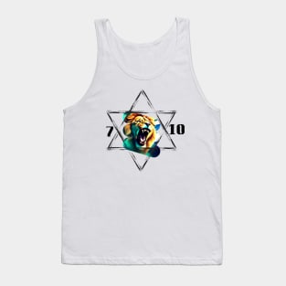 Lion inside a Star of David - 7.10 Tank Top